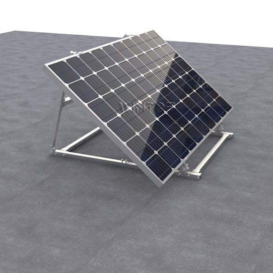 Angle Adjustable Aluminum Easy Solar Panel Bracket for Garden in black
