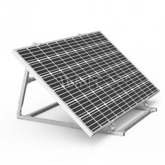 Angle Adjustable Aluminum Easy Solar Panel Bracket for Garden in black