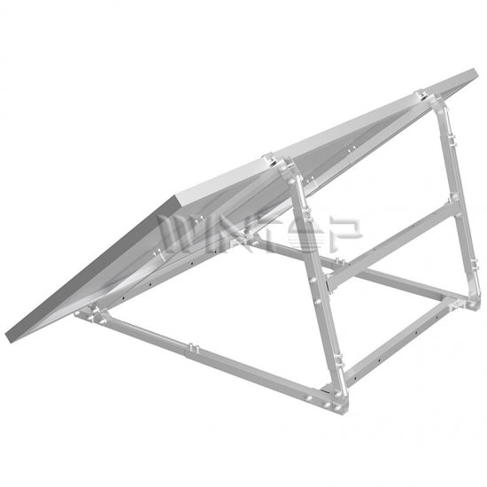 Angle Adjustable Aluminum Easy Solar Panel Bracket for Garden in black